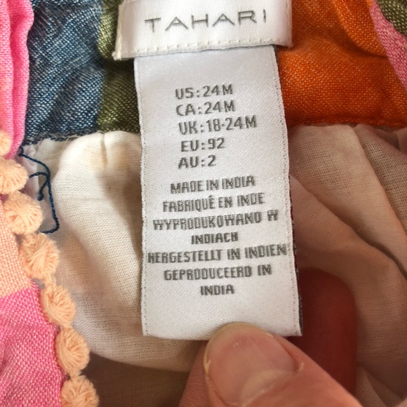 Tahari Colorful Striped Size 24 Month Sundress - Picture 9 of 12